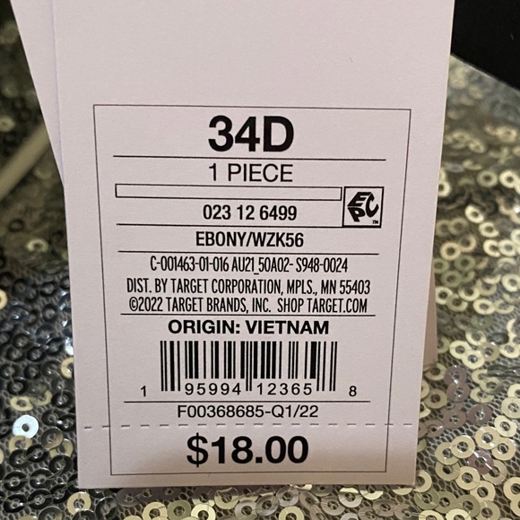 Auden Women’s Lightly Lined Demi Coverage Underwire Bra Size 34D - Picture 7 of 8